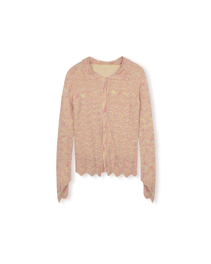 Nia Chevron Knit Shacket - Junees