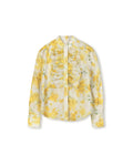 Organza Front Ruffle Blouse - Junees