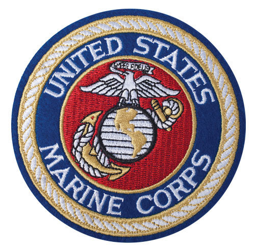 Patch USMC Blue 4"