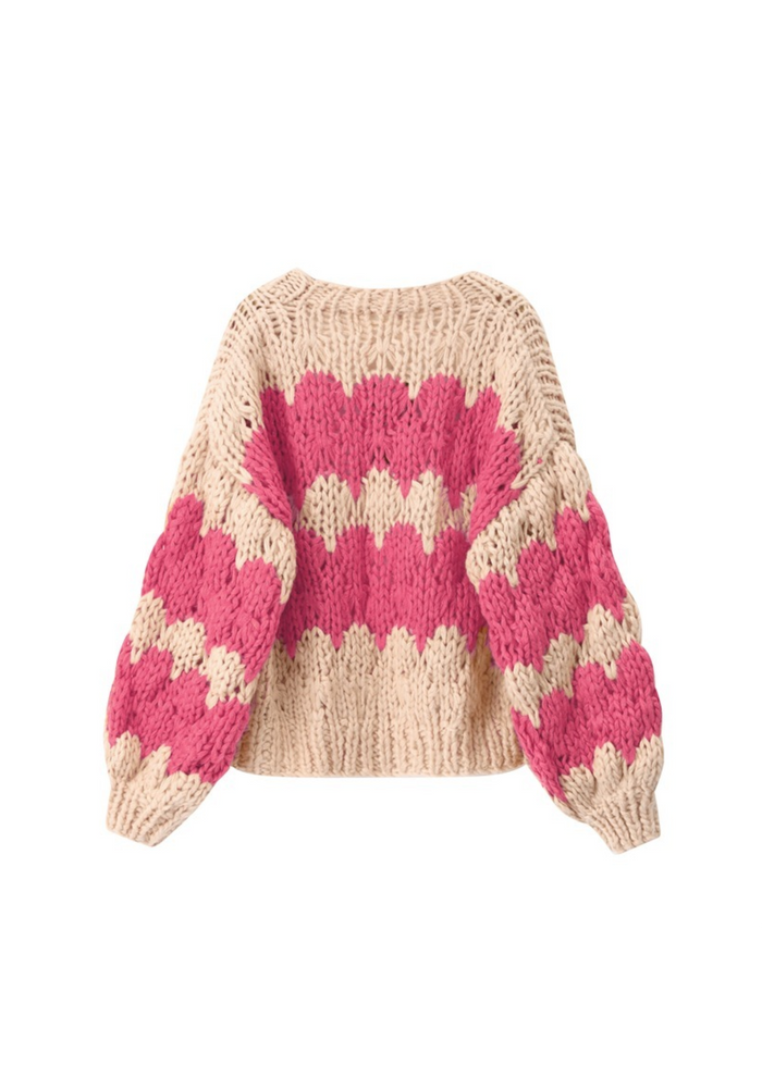 Pink Hugs & Kisses Cardigan