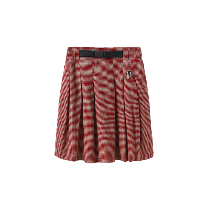 Plaid Patch Skirt