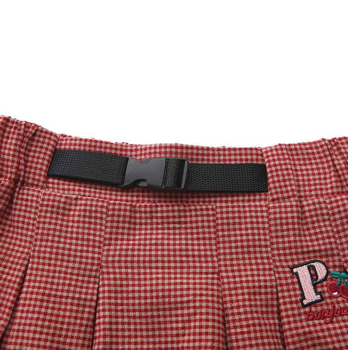 Plaid Patch Skirt