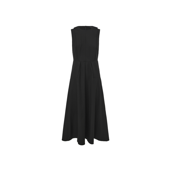 Pleated Blend Dress