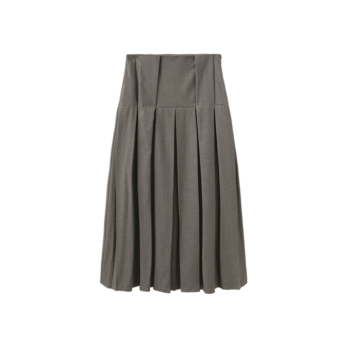 Pleated Waist Detailed Maxi Skirt