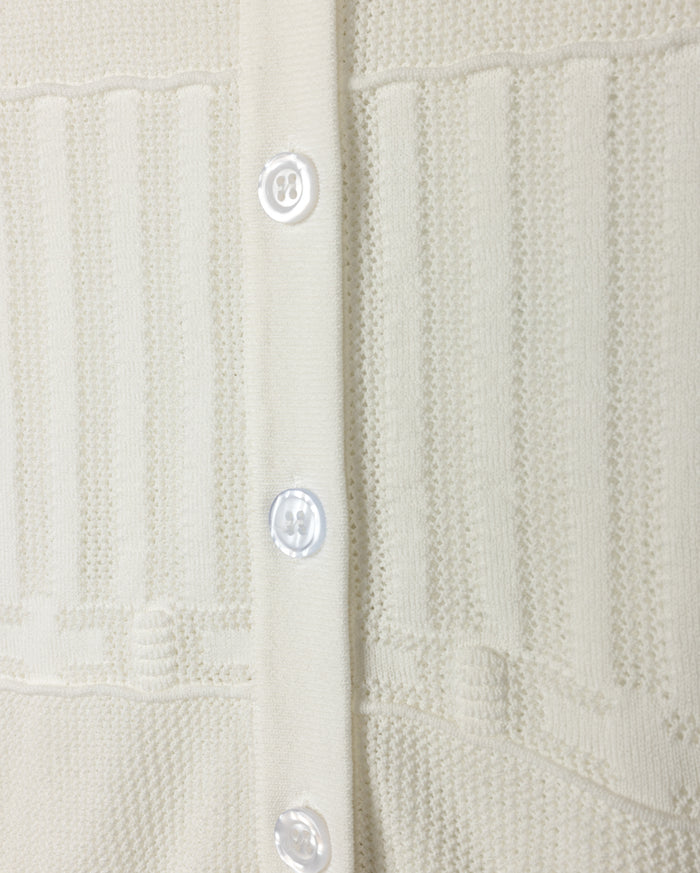 Pointelle Scalloped Cardigan - Junees