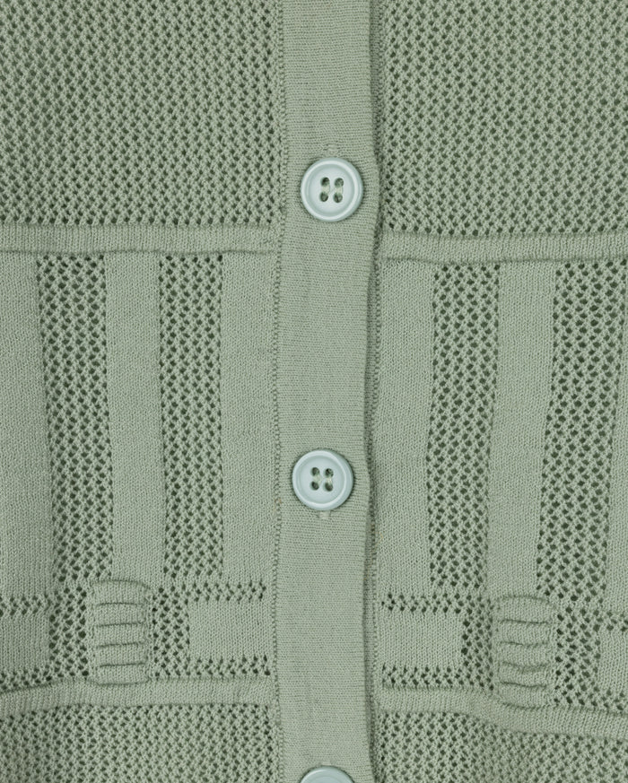 Pointelle Scalloped Cardigan - Junees