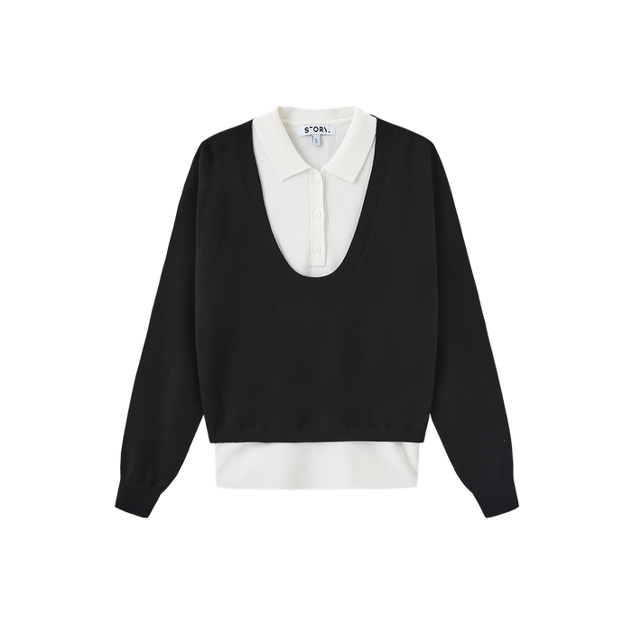 Polo Detailed Sweater