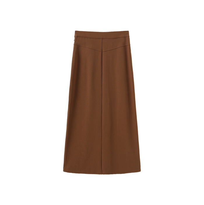 Ponti Side Zipper Maxi Skirt