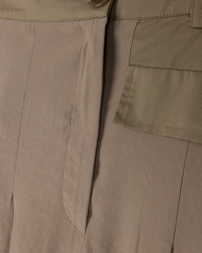 Poplin Cupro Skirt