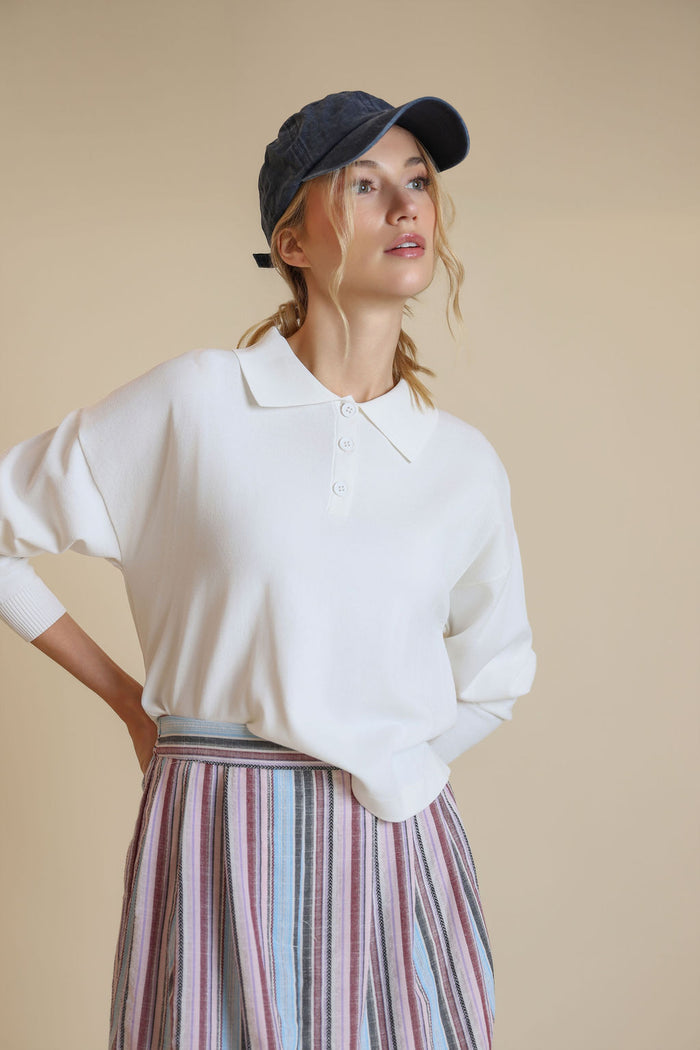 Poplin Stripe Maxi Pleat Skirt - Junees