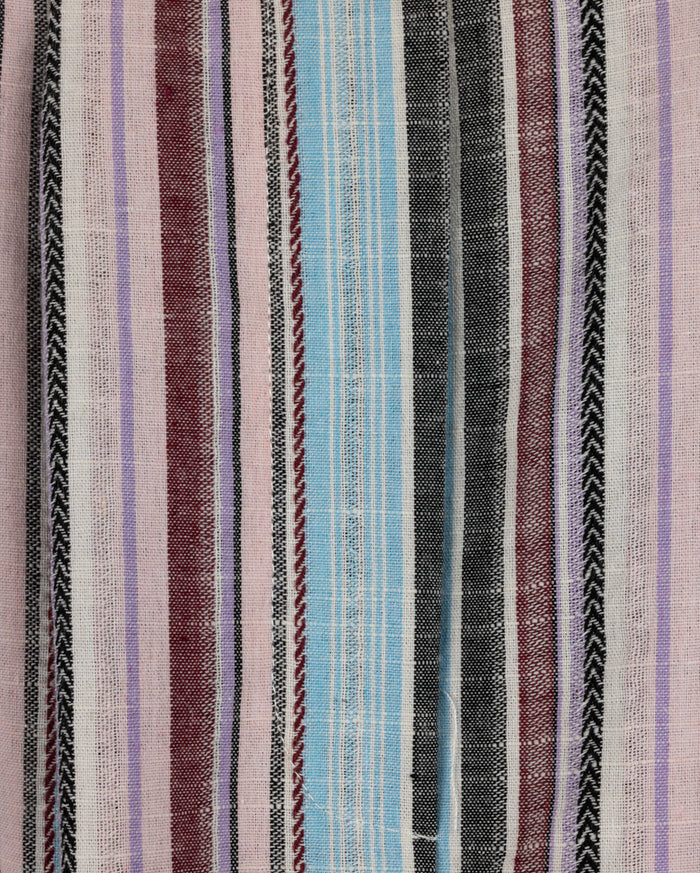 Poplin Stripe Maxi Pleat Skirt - Junees