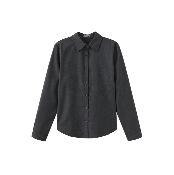 Poppy Thin Wool Solid Blouse