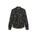 Printed Collar Detail Blouse