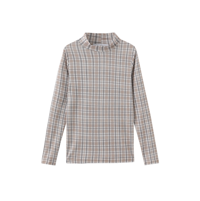 Printed Layering Mock Neck