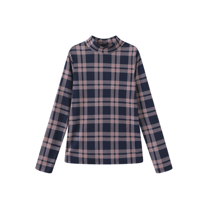 Printed Layering Mock Neck