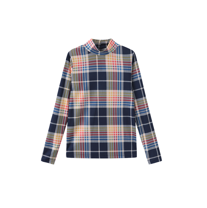 Printed Layering Mock Neck