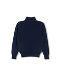 Puffed Denim Knit Turtleneck - Junees