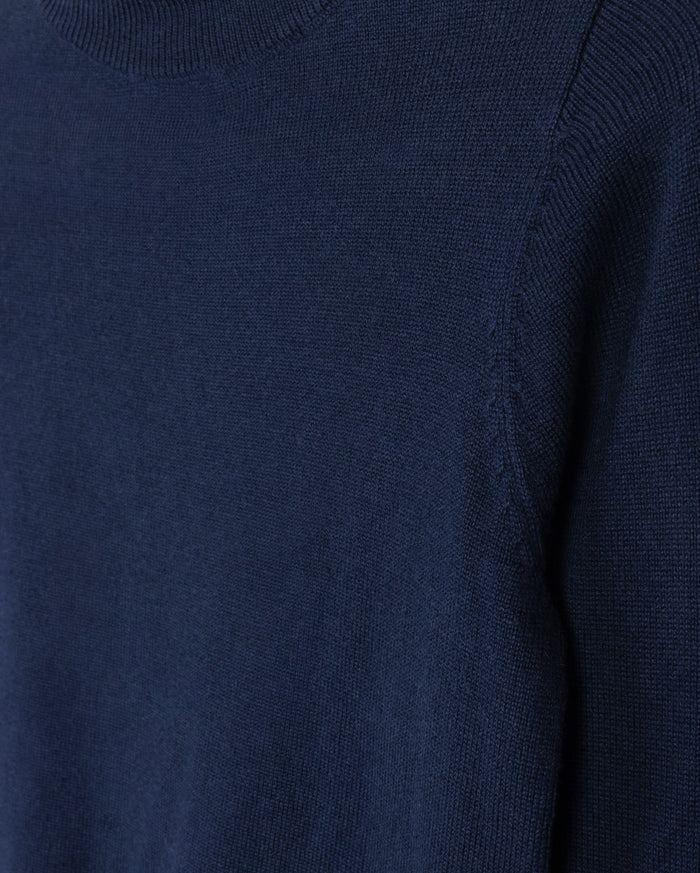 Puffed Denim Knit Turtleneck - Junees