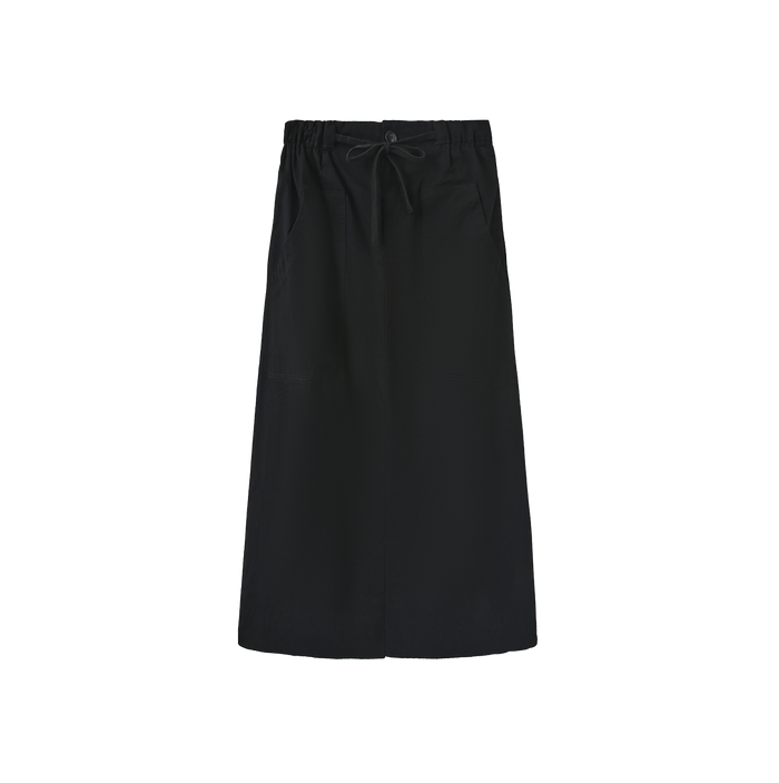 Pull String Maxi Skirt