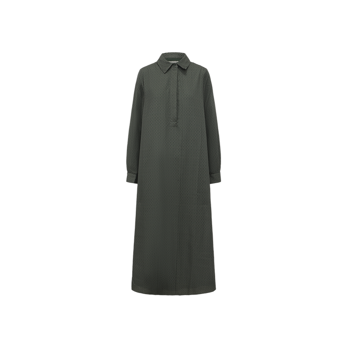 Quarter Button Detailed Dress