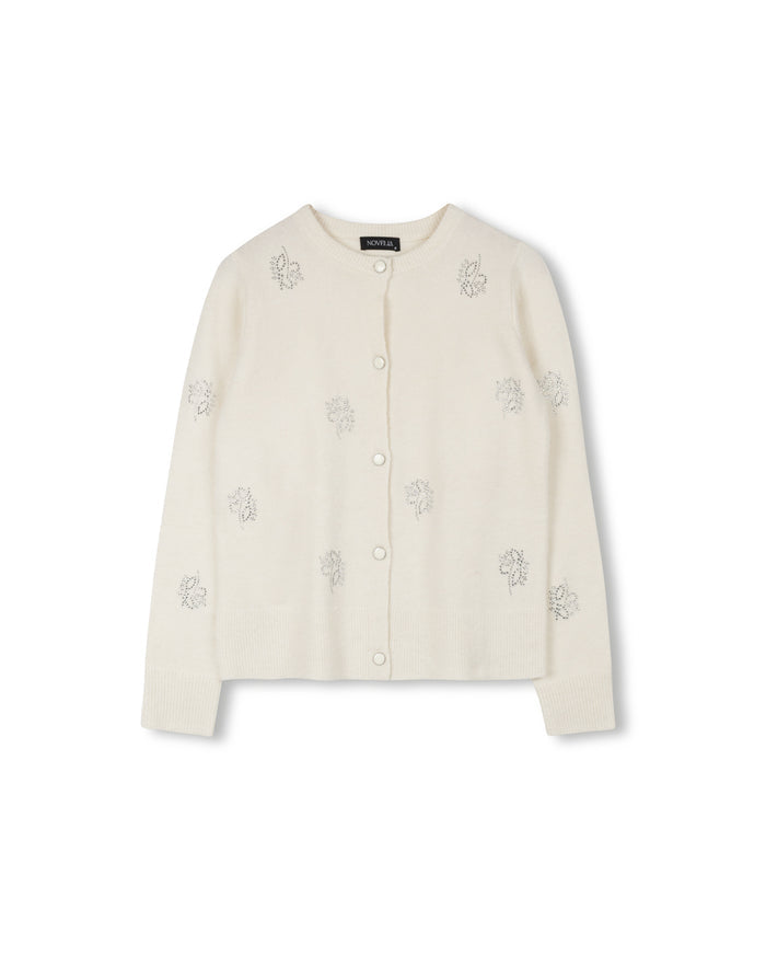 Rhinestone Applique Cardigan