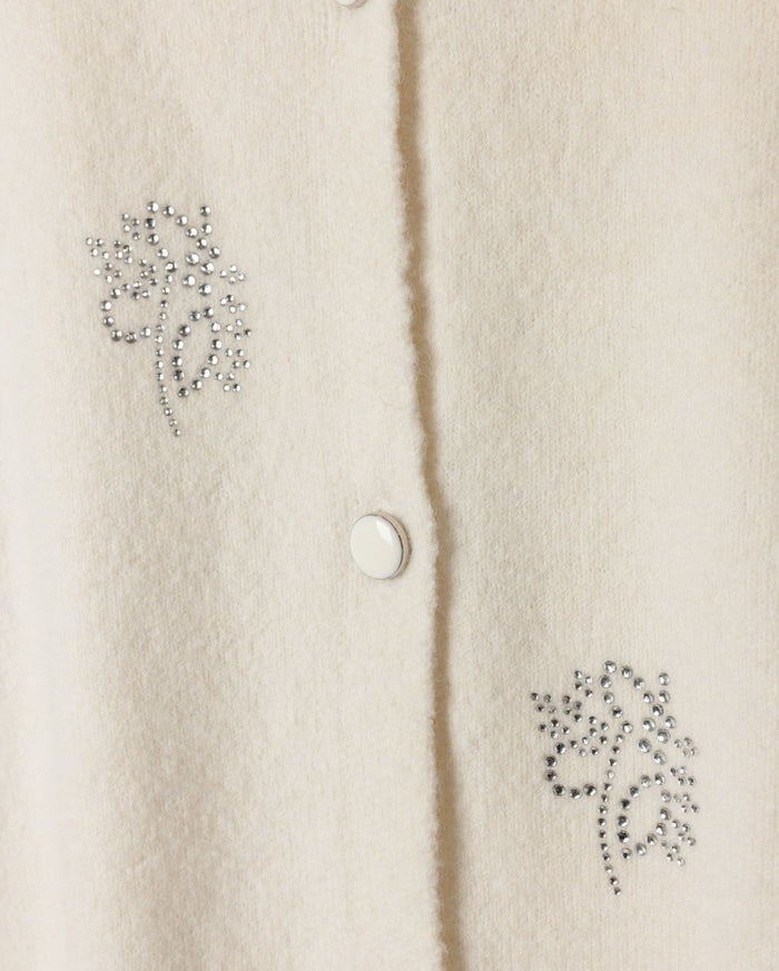 Rhinestone Applique Cardigan