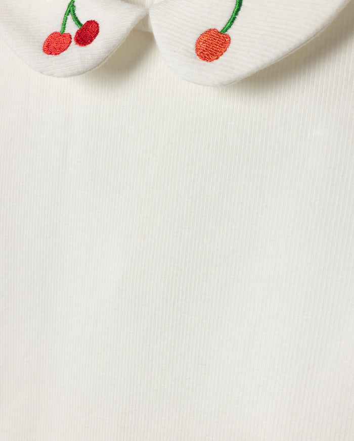 Ribbed Collared T-shirt - Junees