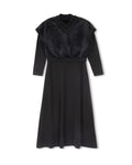 Ribbed Robe With Vest Overlay