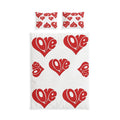 Romantic Heart Cotton Bedding Set – Soft Duvet Cover & Pillowcase Set