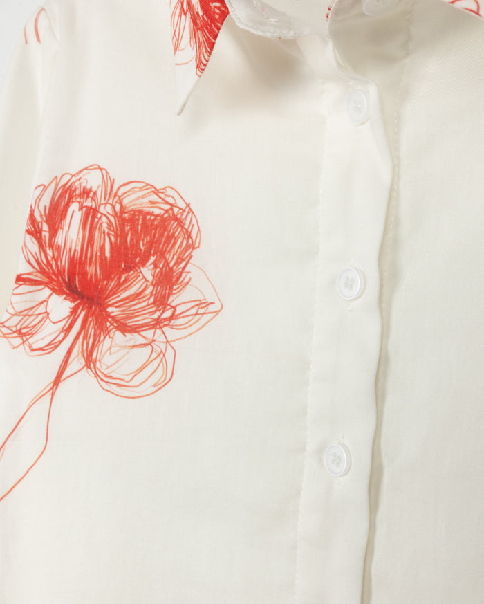 Rose Sketch Blouse - Junees