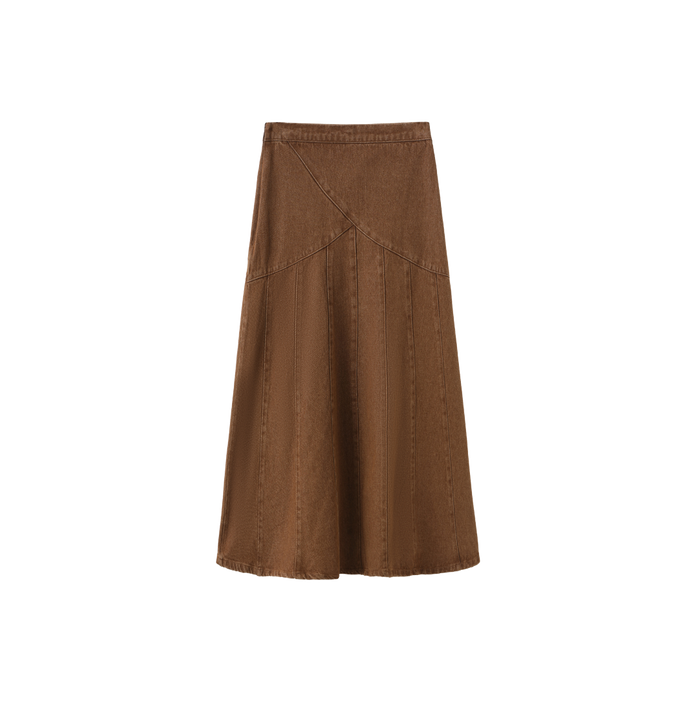 Rounded Cross Over Seam Skirt