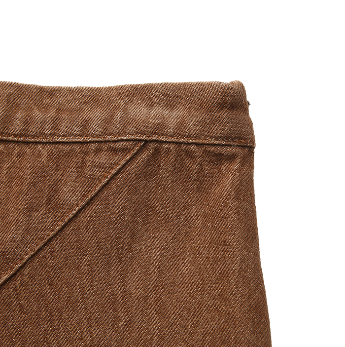 Rounded Cross Over Seam Skirt