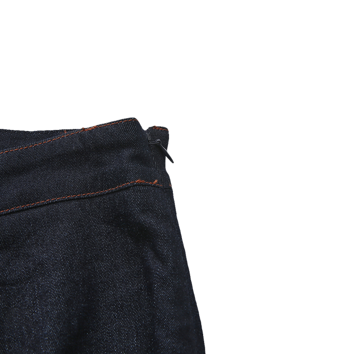 Rounded Seam Denim Skirt