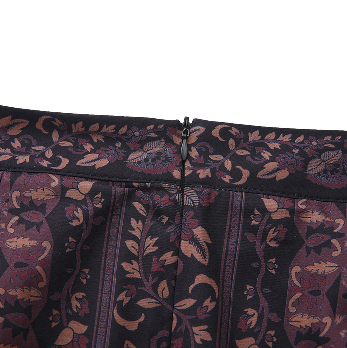 Russel Silk Patterned Maxi Skirt