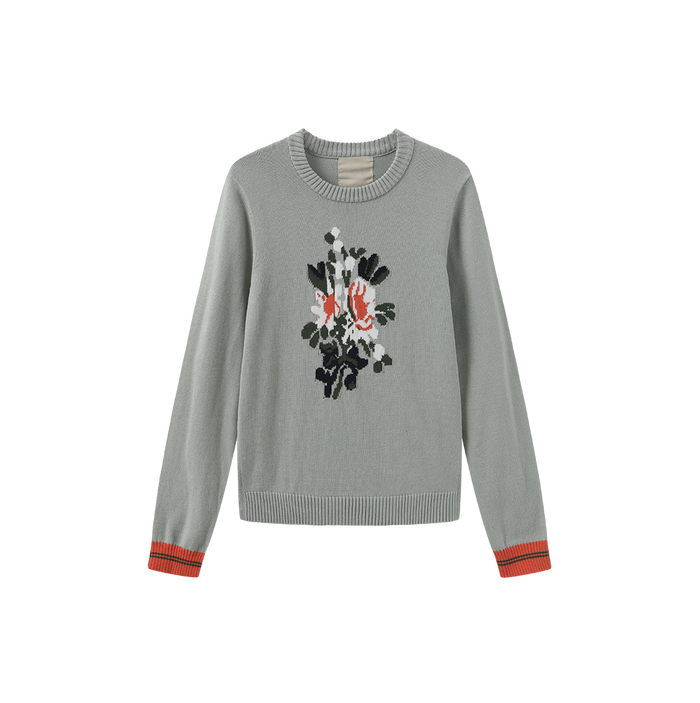 Rustic Flower Sweater