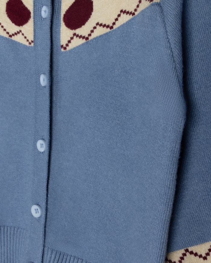Sandy Border Trim Cardigan - Junees