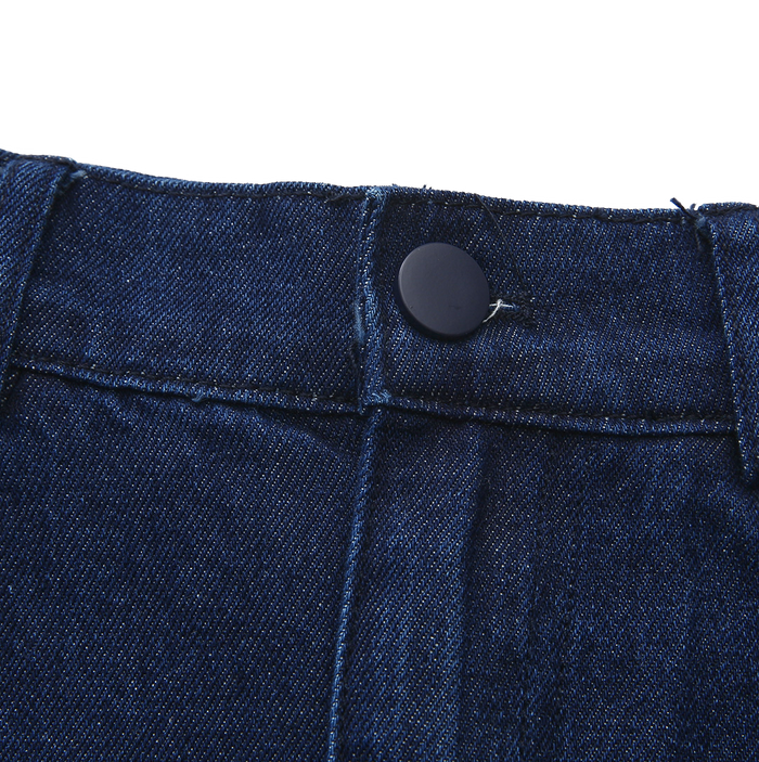 Seam Flyfront Denim Skirt