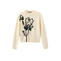 Sewed Flower Sweater