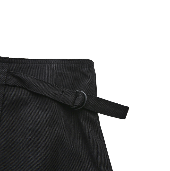 Side Buckle Denim Rings Skirt