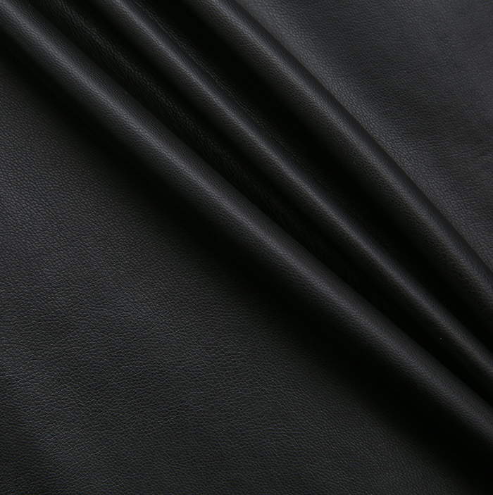 Side Pleat Buckle Leather Skirt
