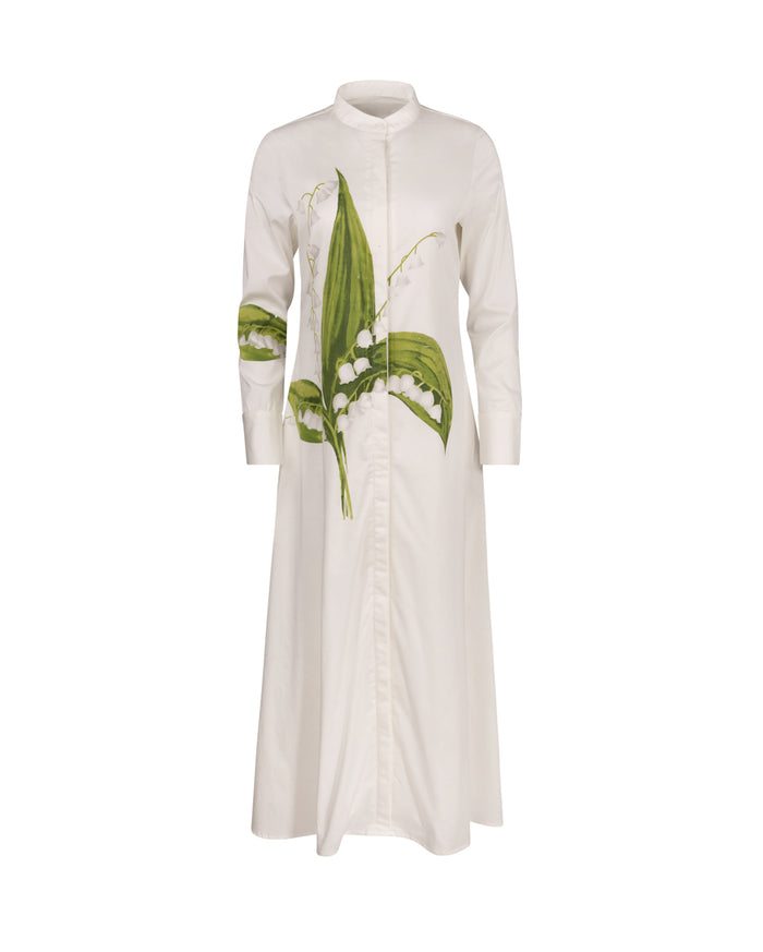 Side Print - On Poplin Dress - Junees