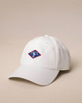 The front view of the Southern Tide Skipjack Palm Performance Hat by Southern Tide - White