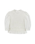 Smocked Peplum Blouse - Junees