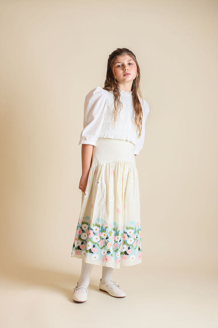 Smocked Peplum Blouse - Junees
