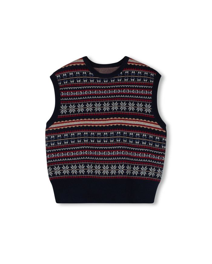 Stitch Design Knit Vest - Junees