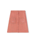 Stitched Detailed Trim Pocket Skirt - Junees
