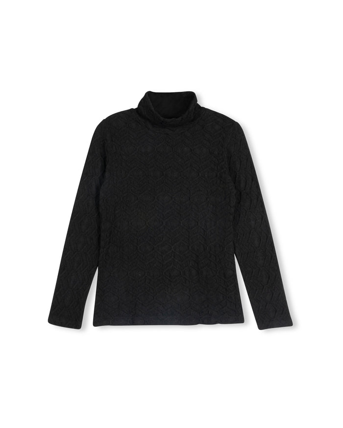 Stretch Chevron Turtleneck - Junees