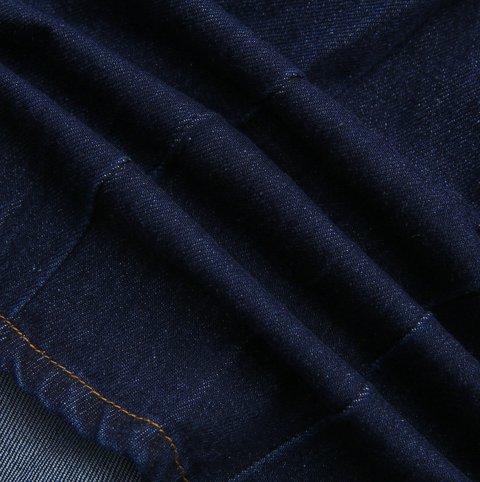 Stretch Denim Pleat Skirt