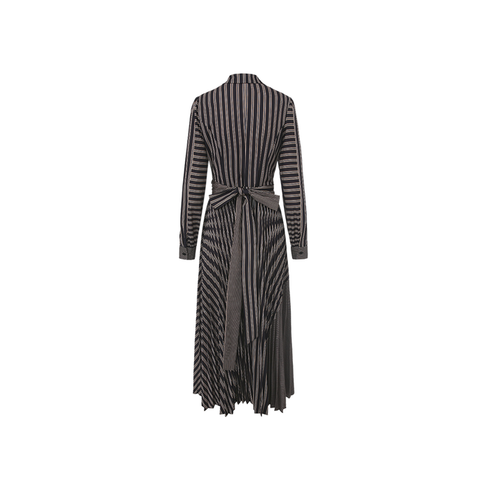 Stripe Button Down Maxi Dress