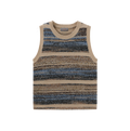 Stripe Mixed Knit Vest